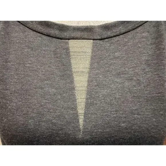 Brunello Cucinelli Monili Bead Cotton Stretch T-Shirt Dress Gray Made In Italy - Picture 12 of 13